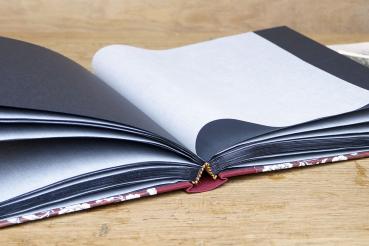 Large photo album burgundy inexpensive handmade